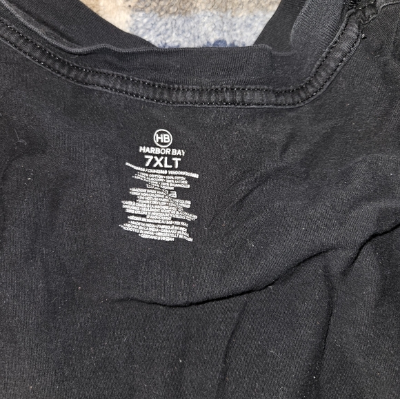 Bundle of 8, 7xlt black v neck work shirts - Picture 2 of 4